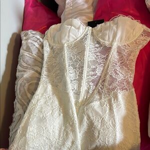 Elegant White Lace Romper- never worn!